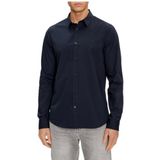 Calvin Klein Jeans Chemise stretch slim pour homme J30J324614 L/S, bleu (ciel nocturne), L, Bleu (Night Sky), L