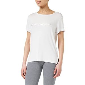Emporio Armani T-shirt en viscose stretch pour femme, Blanc., L