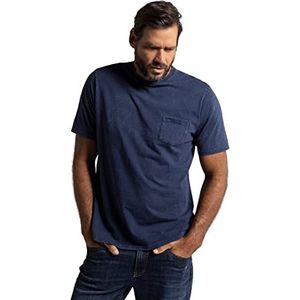 JP 1880 Menswear 792561 T-shirt voor heren, grote maten, L-8XL, vintage look, halflange mouwen, slubjersey, Inkt