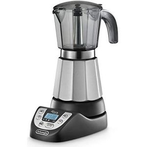 De'Longhi Alicia Plus EMKP 63.B Moka koffiezetapparaat, elektrisch, onafhankelijk, 550 W, zwart, zilver