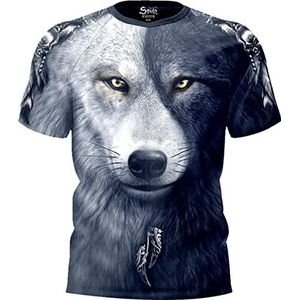 Spiral - Wolf Chi - duurzaam voetbalshirt, zwart.
