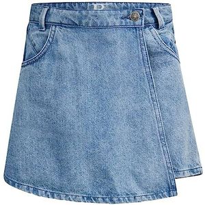 Retour Denim de Luxe Fille Zefanya Powder Blue Skort, Bleu jeans clair, 2-3 ans