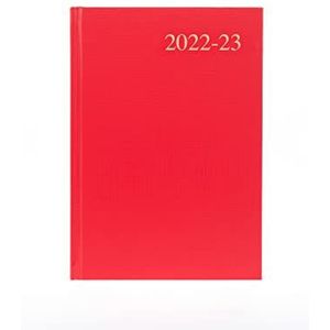 Collins Essential A5 weekplanner 2022-23 rood (ESSA53M.15-2223) schoolagenda met notities, lesroosters