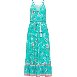 ZITHA Robe longue pour femme 19323231-ZI01 Turquoise Taille S, Robe maxi, S