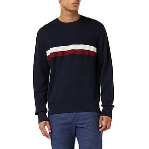 Tommy Hilfiger Geplaatste structuur, ronde hals Gs herentrui, Desert Sky
