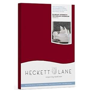 Heckett Lane Hnlp01-70-K 8080 kussenhoes 100% percal katoen, Aurora Red, 80 x 80 cm, 1,0 stuks