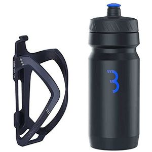 BBB Cycling FlexCage CompTank waterflesset met houder, zwart blauw, Eén maat