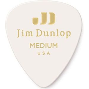 Jim Dunlop 483P01MD klassieke plectrums wit, 12 stuks