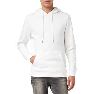 Urban Classics Heren capuchontrui van biologisch katoen Bio Basic - Hoodie voor heren in vele kleuren - maten S tot 5XL, wit (White 00220)