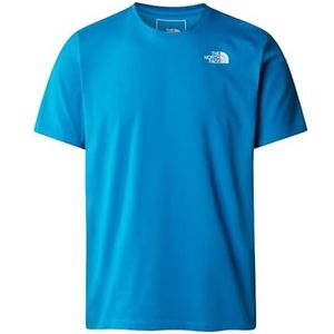 The North Face NF0A882YRI31 M Foundation Tracks Graphic Tee T-Shirt Homme Skyline Blue Taille S, Skyline Blue, S