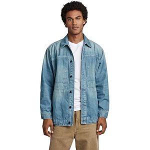 G-STAR RAW US Navy Uniseks Shanorak Herenjassen, Veelkleurig (Antique Faded Moonlit Ocean D23016-D318-D869)