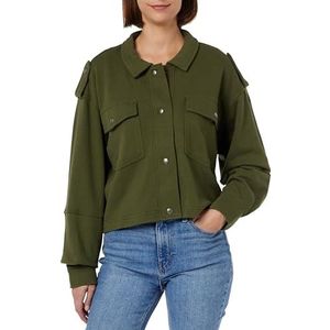 UCY Veste de survêtement pour femme, vert olive, S