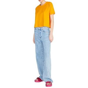 SISLEY T-shirt 3096l103j Dames T-shirt (1 stuk), Oranje 3z9, XS