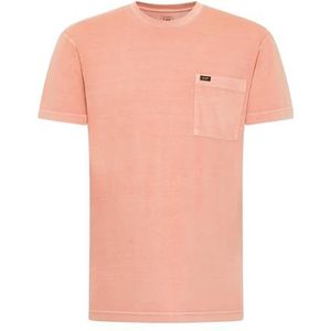 Lee T-shirt décontracté avec poche pour homme, marron, S