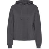 PIECES PCCHILLI hoodie voor dames, Donkergrijs