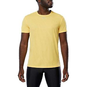 Mizuno Dryaeroflow T-shirt, heren, geel, L, loopgeel