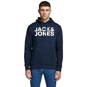 JACK & JONES Jjecorp Logo Noos Hoodie voor heren (1 stuk), Blauw (Navy Blazerblauw)