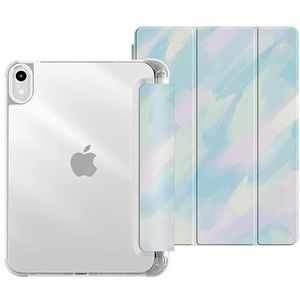 Beschermhoes voor iPad 2019 2020 2021 10,2 inch iPad 7 8 9 generatie patroon UV kleur print transparant gel silicone met pengleuf