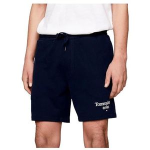 Tommy Jeans Tjm Entry Graphic Short Ext Dm0dm19153 Herenshorts, Donker Navy Blauw