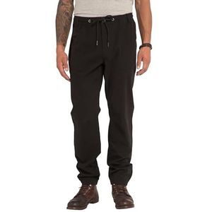 JP 1880 FLEXNAMIC® broek met elastische tailleband, Twill, Modern Fit, grote zakken tot maat 8 XL 820730, zwart.