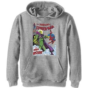 Marvel Spiderman Comic Sweatshirt met capuchon, uniseks, kinderen, jongens, Sportlich Heather, 12 jaar, Sportlich Heather