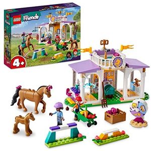 LEGO 41746 Friends Paardentraining en pony-speelgoed met mini-poppen Aliya en Mia, dierverzorgingscadeau voor kinderen, meisjes en jongens, vanaf 4 jaar