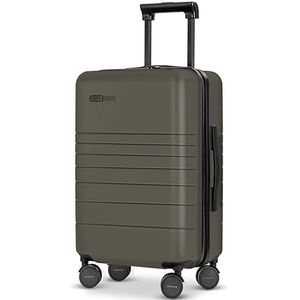 ETERNITIVE - Koffer | polycarbonaat en ABS | Harde koffer met TSA-slot | 360° rolkoffer, Olijf, Grote koffer