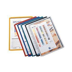Durable 560600 Sherpa Vario Panel Plaque Pochette Polypropylène pour Document A4 avec Cadre Profilé Coloris Assortis Lot de 10