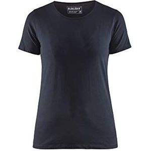 Blåkläder Dames T-Shirt - Kleur: Donkermarineblauw - Maat L, Donker Navy Blauw