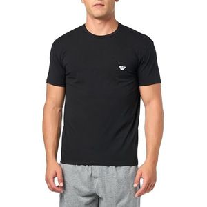 Emporio Armani Superfijn katoenen T-shirt voor heren, zwart.