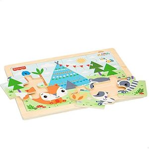 ColorBaby Fisher Price 48817 houten puzzel Selva + 24 m