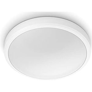 Philips Doris Led-plafondlamp voor badkamer, 17 W, beschermingsklasse IP44, warmwit licht (2700 K), wit