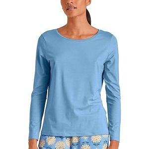 CALIDA T-shirt Favourites Paisley pour femme, Bleu Placid, 34-36