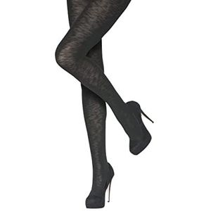CHARNOS Charnos Collants noirs en viscose texturée pour femme, taille S/M, Normal, S-M