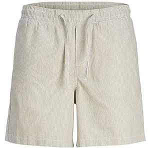 JACK & JONES Jpstjaiden Jjsummer Linen Blend Short de jogging pour homme, Crockery/Detail:Stripe, XXL