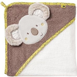 Fehn 064179 badhanddoek met capuchon Australia - badhanddoek van katoen met een koala schattig voor baby's en peuters vanaf 0 maanden. Afmetingen: 80 x 80 cm.