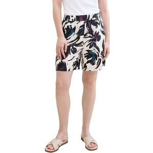 TOM TAILOR Bermuda pour femme, 35285 - Design floral bleu foncé, 42