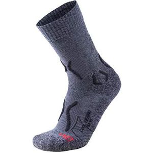 UYN S100052 TREKKING COOL MERINO sokken heren middelgrijs gemêleerd / zwart 38