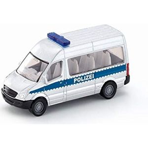 siku 0804, Politie bestelwagen, metaal/kunststof, zilver, trekhaak, speelgoedauto voor kinderen