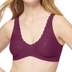 Sloggi Zero Feel Lace 2.0 Bralette Bralet dames (1 stuk), Bordeaux