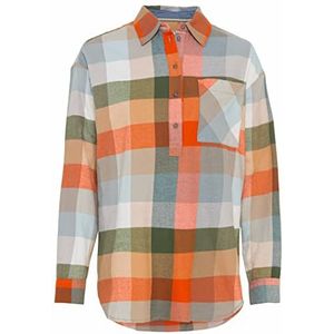 Camel Active Womenswear damesblouse, check burned orange