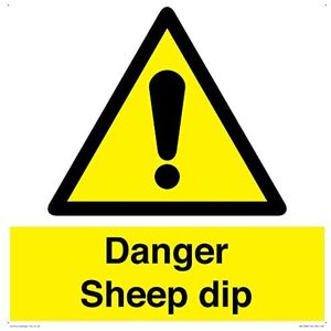 Panneau Danger Sheep dip – 400 x 400 mm – S40