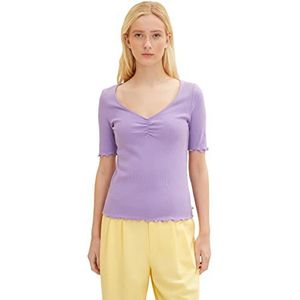 TOM TAILOR Denim Dames T-Shirt 31305 - Digital Purple, L, 31305 - Digital Purple