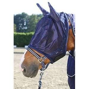 Pfiff 102144 vliegenmasker met oren, insectenbescherming, blauw, pony