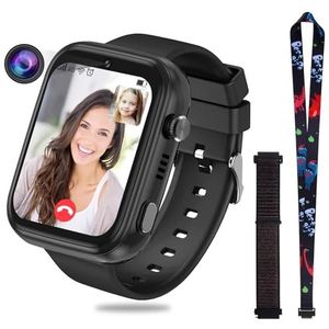 OKYUK 4G smartwatch voor kinderen met GPS-tracker, meerdere kantoorstijlen om uit te kiezen, bidirectionele oproepen, beeldvaardigheid, SOS WLAN, waterdicht touchscreen voor 4-12 jongens en