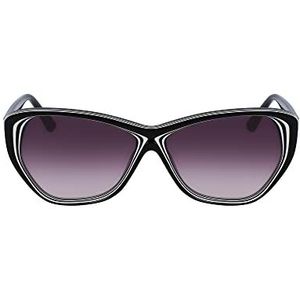KARL LAGERFELD Kl6103s zonnebril voor dames, zwart/wit