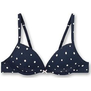 Sanetta Meisjes Soft Cup blauw gevormde beha, Nordic Blue, 80AA, Nordic Blue