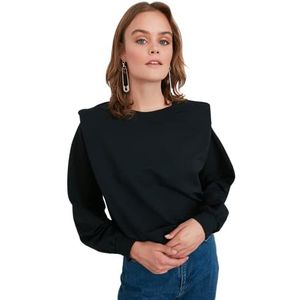 Trendyol Twoaw21sw1139 sweatshirt, zwart, L, voor dames, zwart, zwart.