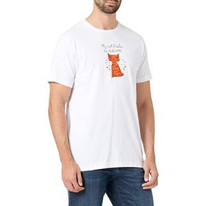 Bonamaison TRTSNW100031-M T-shirt, wit, M uniseks, Wit.