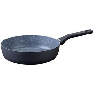 FACKELMANN Cosmo koekenpan met hoge rand, diameter 28 cm, geperst aluminium, PFAS-vrije Excilon keramische coating, soft-touch handvat, reiniging met de hand